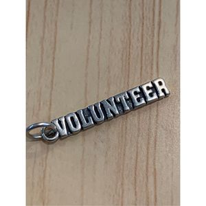 .925 Volunteer Sterling Silver Jewelry Charm